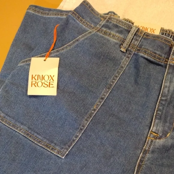 Knox Rose Blue Denim Jeans Classic Style - Picture 1 of 5